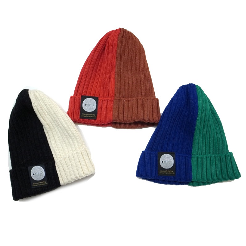 [70%off] maarook マルーク 14AW バイカラーニットキャップ S/-/- -／-／緑紺