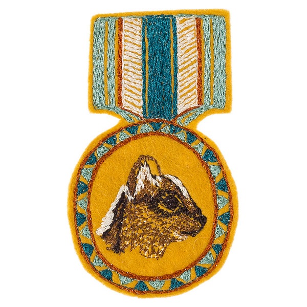 Coral & Tusk コーラルアンドタスク フェルトメダルバッチ chipmunk medal シマリス