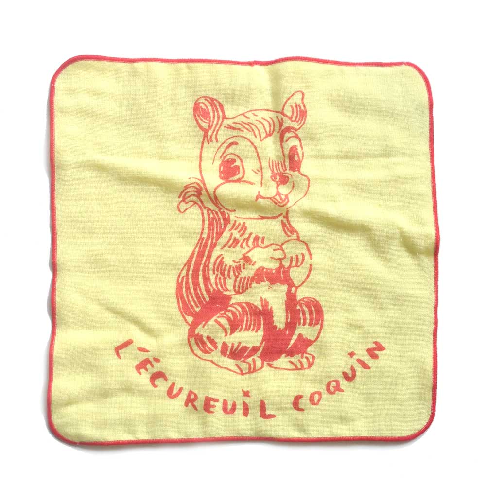 ナタリー・レテ　タオルハンカチ／りす　25cm×25cm