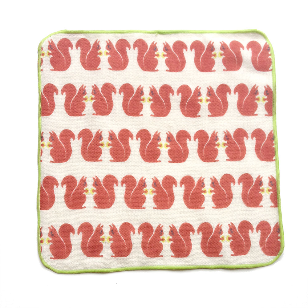 SUKIE スーキー　タオルハンカチ／Squirrel　25cm×25cm