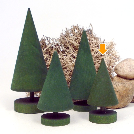 スウェーデンから Larssons Tra ラッセントレー 木のツリー SS 高さ7.6cm GR