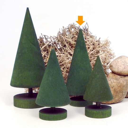 スウェーデンから Larssons Tra ラッセントレー 木のツリー M 高さ11.7cm GR