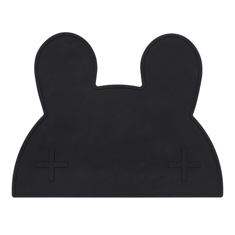 オーストラリアから We might be tiny シリコン製プレイスマット お食事マット Bunny Placie-Black