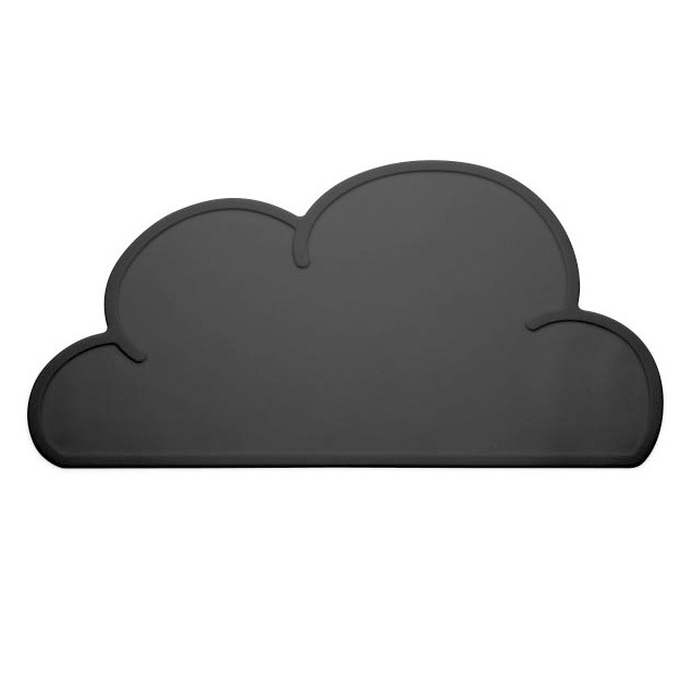 スウェーデンから KG DESIGN シリコン製プレイスマット お食事マット Cloud Placemat Black