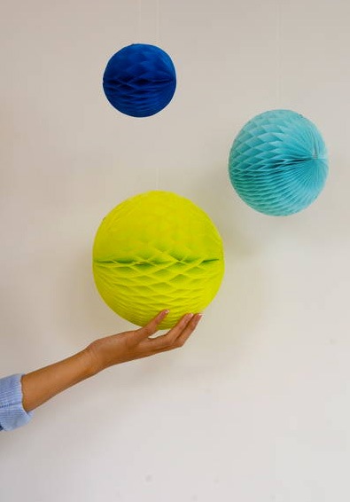 ●ENGEL Honeycombs Ocean ハニカムボール でんぐりインテリア パーティーの飾り付けにも (3点set)