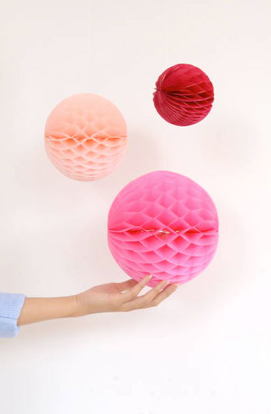 ENGEL Honeycombs Spring ハニカムボール  でんぐりインテリア　パーティーの飾り付けにも　 (3点set)