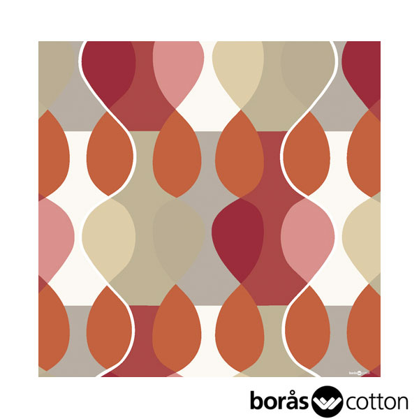 boras cotton ボラス ハンカチ（大判） MALAGA　マラガ レッド by Mona bjork モナ・ビヨルク