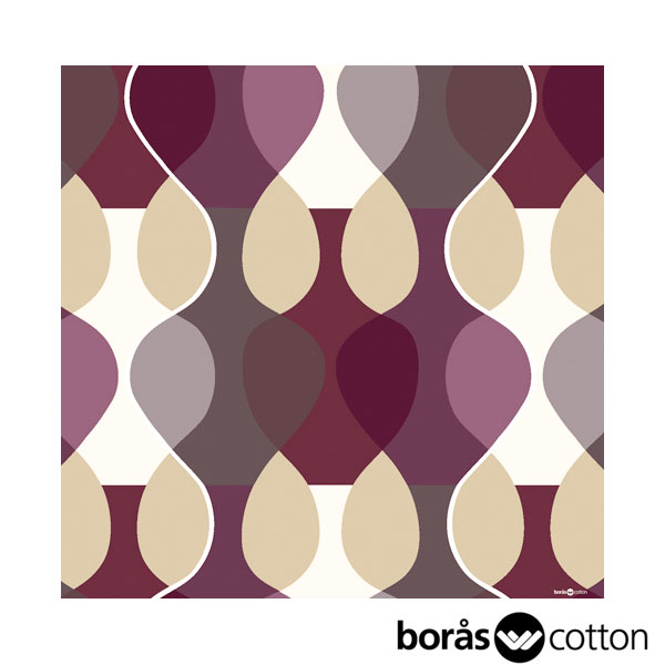 boras cotton ボラス ハンカチ（大判） MALAGA　マラガ パープル by Mona bjork モナ・ビヨルク