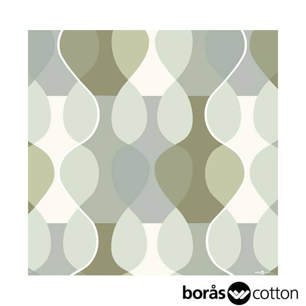 boras cotton ボラス ハンカチ（大判） MALAGA　マラガ ライトグリーン by Mona bjork モナ・ビヨルク