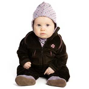 ● HOLLY'S ホリーズ パイロットキャップ  BABY CAP mix purple  新生児／3-6ヶ月