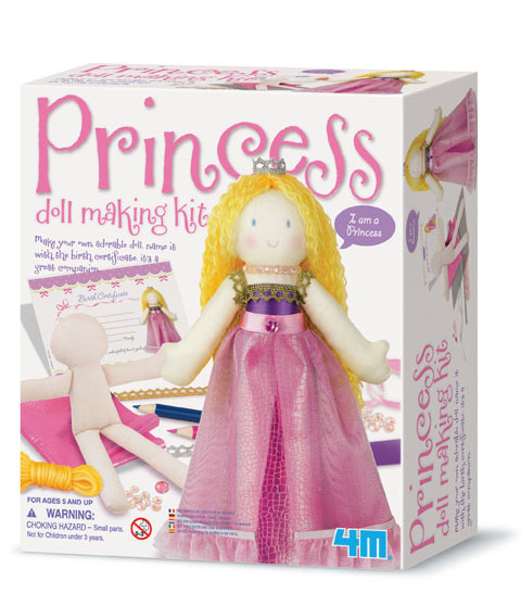 4M プリンセスドールメイクキット　Princess Doll Making KitBack 思いを形にするキット