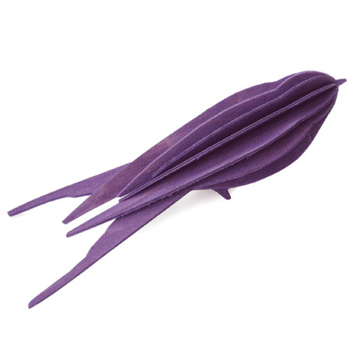 lovi オーナメントカード SWALLOW（スワロー） / パープル / 16cm （プライウッド白樺）