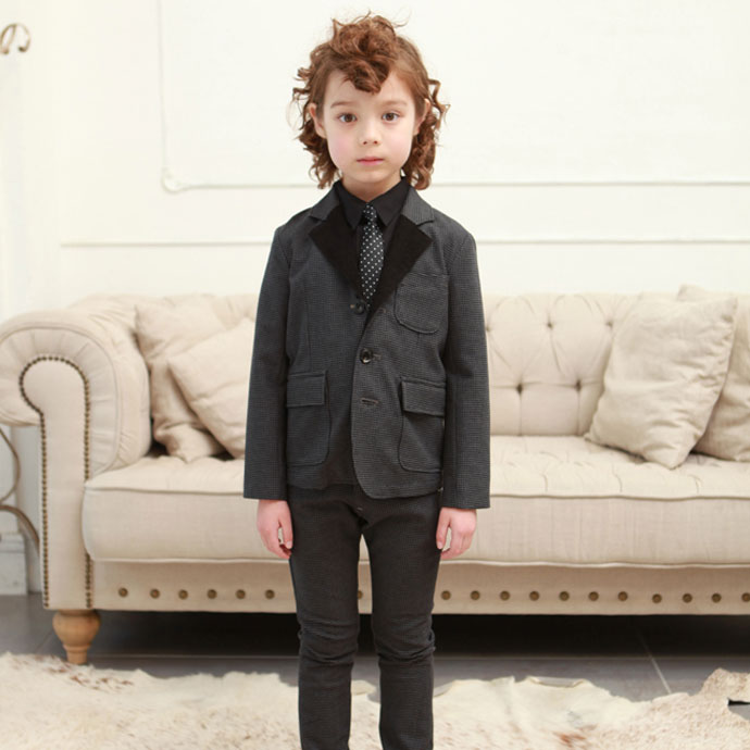 3800円分ポイント付与！　GENERATOR ジェネレーター 13AW／3Bチェックジャケット JK110/120/130 七五三 卒園　入学