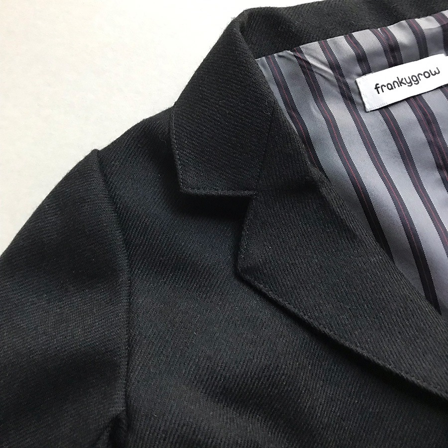 [60%OFF] frankygrow フランキーグロウ 14AW WOOL JACKET ブラック 100/-/-