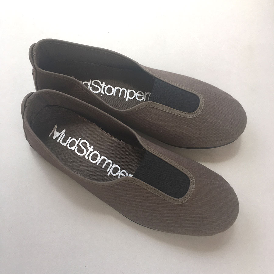 La Cadena GIMNASIA - Panel Slip On Black / Beige 上履き 22.5-24cm