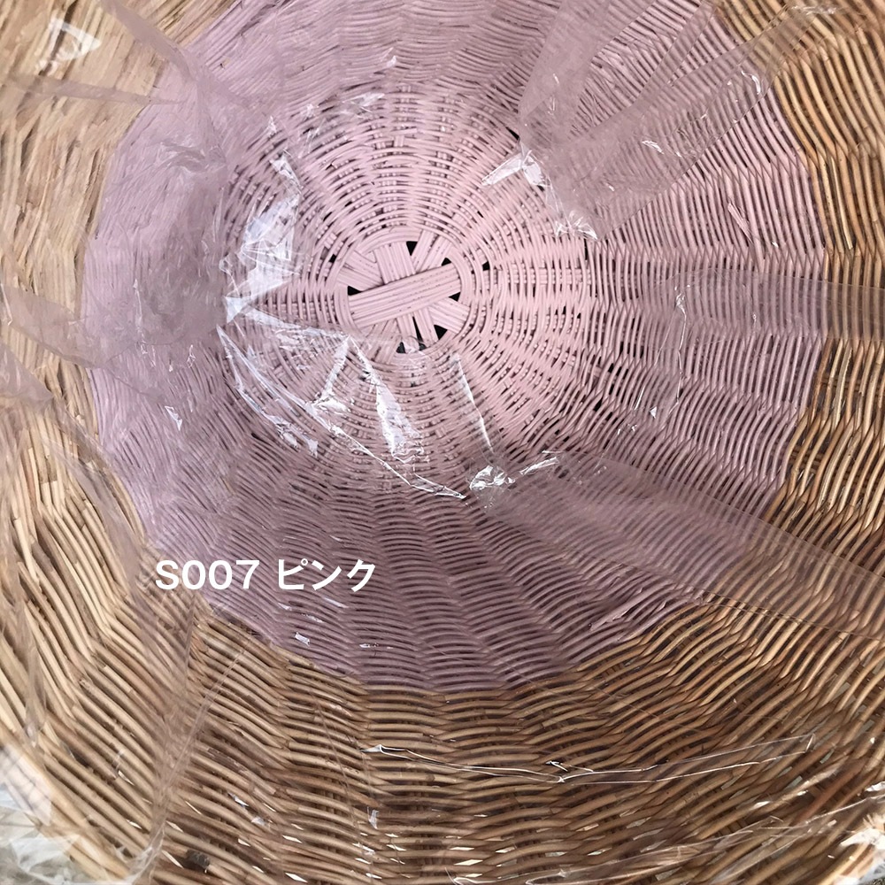 Numero 74 ヌメロ Basket バイカラー small 口径 約25cm 高さ 約18ccm Color Rattan Basket