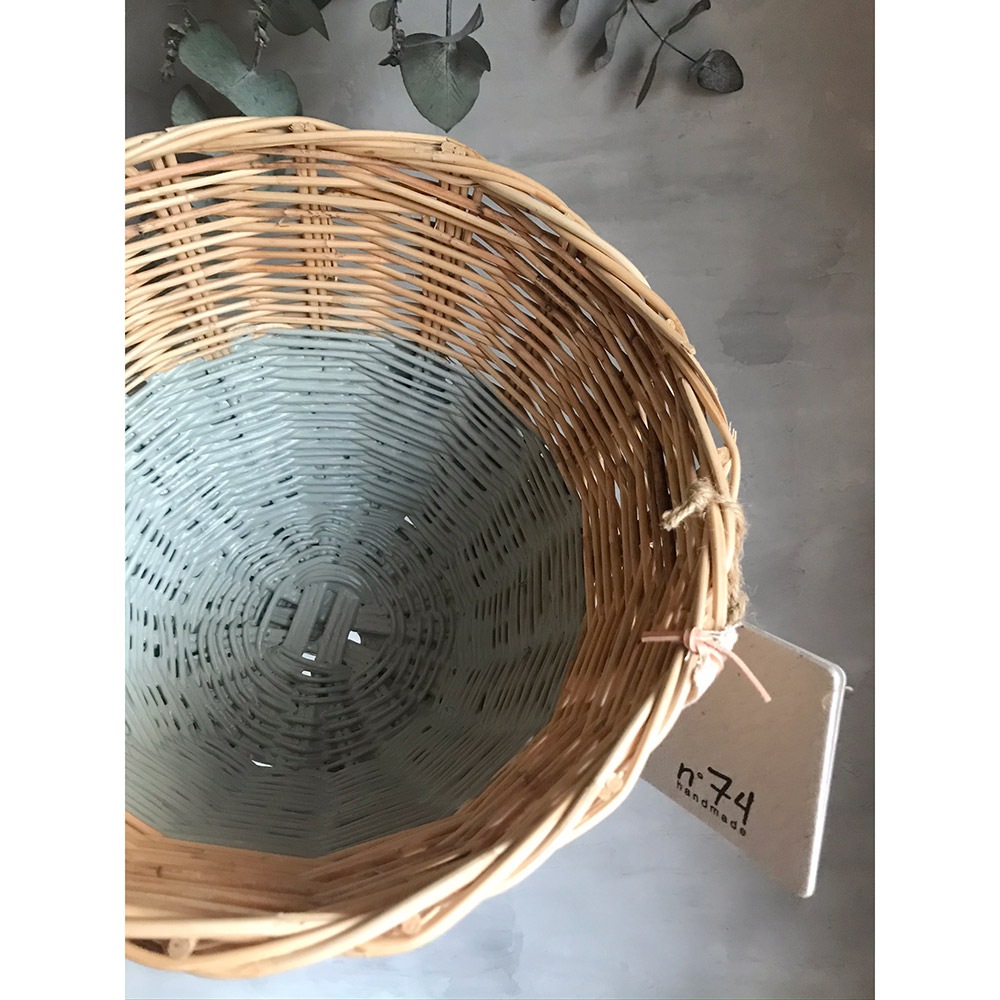 Numero 74 ヌメロ Basket バイカラー small 口径 約25cm 高さ 約18ccm Color Rattan Basket