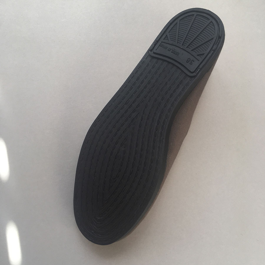 La Cadena GIMNASIA - Panel Slip On Beige / Black 上履き 11.5-18.5cm