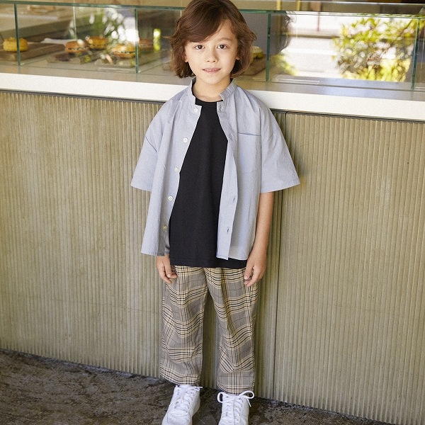 [60%OFF] FOV  ワッシャーブロード半袖シャツ  S（90-100相当）/M(110-120)/L(130-140)/XL(150-160)