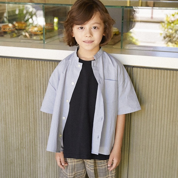 [60%OFF] FOV  ワッシャーブロード半袖シャツ  S（90-100相当）/M(110-120)/L(130-140)/XL(150-160)