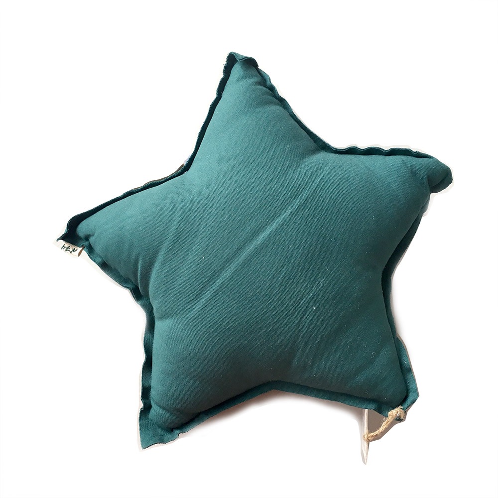 Numero 74 ヌメロ 【S】 Star Cushions  星のクッション Teal Blue 42×42cm　te1 by イタリア