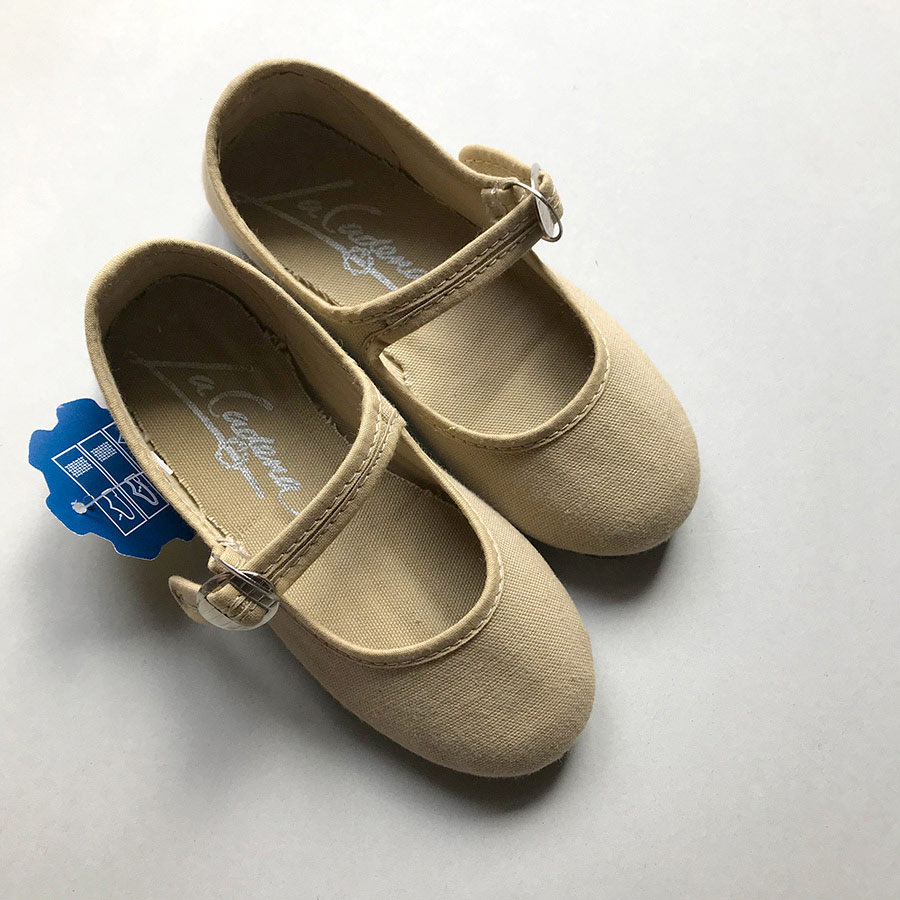 La Cadena JAPONESA - One Strap　BEIGE ストラップシューズ 11.5-18.5cm