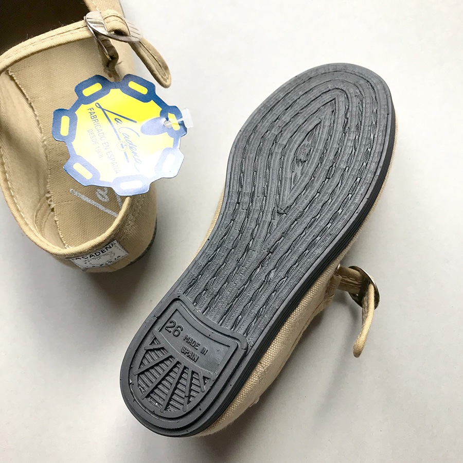 La Cadena JAPONESA - One Strap　BEIGE ストラップシューズ 11.5-18.5cm