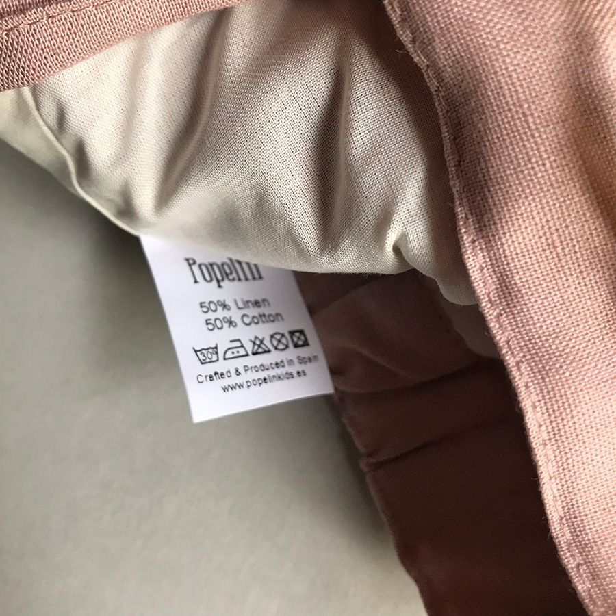 [50%off] From Spain Popelin Beige culotte with frills 70-80/80-90/90-100　　[※1 クリックポスト可]　Dusty Pink