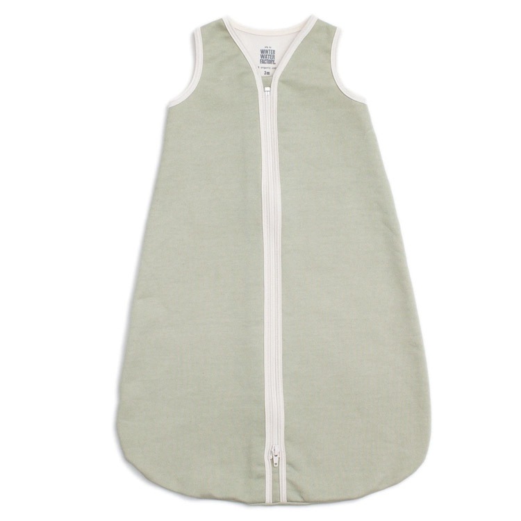 [50%OFF] From Brooklyn winter water factory FLEECE SLEEPBAGS　Solid Sage　60-80 ORGANIC COTTON