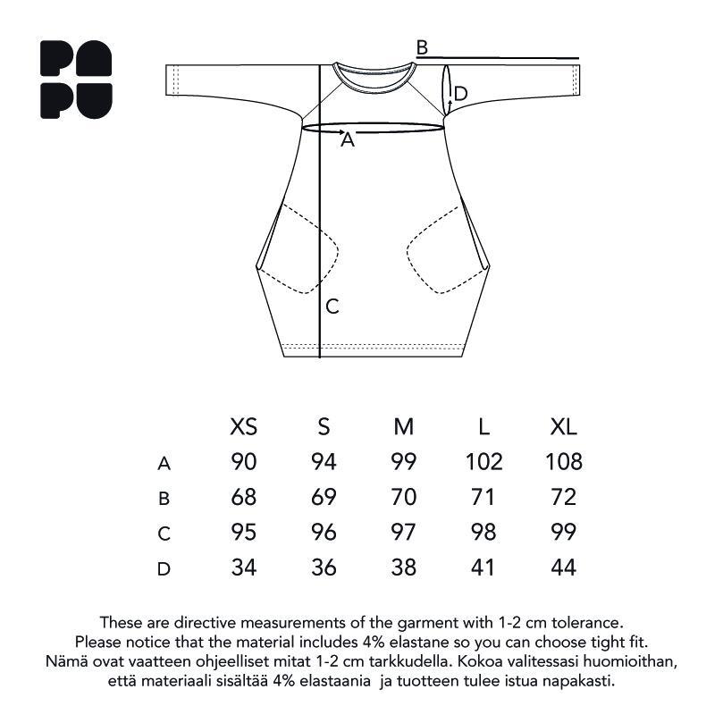 【60% OFF】From Finland PAPU KANTO DRESS, Log Pile  オーガニックコットン　Bark brown, White sand 大人サイズ