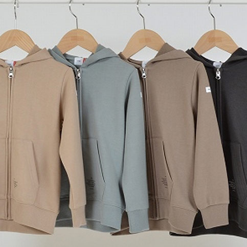 ●FOV. ジップアップパーカー  S(90-100)/M(110-120)/-/XL(150-160) /F(160-170) GY AG