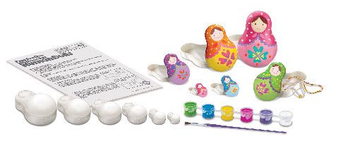 4M 無地マトリョーシカ Russian Dolls オリジナルのマトリョーシカケースをつくろう