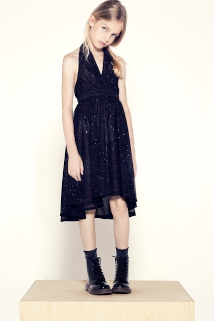 【再下-70%】TALC タルク 14SS tulle dress スタースパンコールつき ドレス 2Y/-/-/-