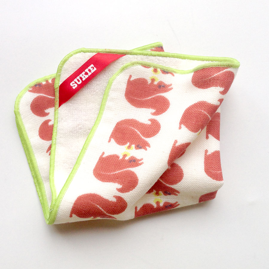 SUKIE スーキー　タオルハンカチ／Squirrel　25cm×25cm