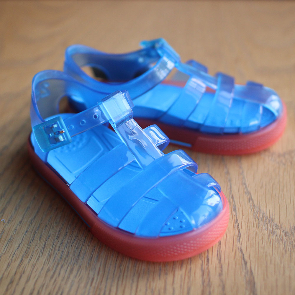 [50%OFF] igol イゴール スペインメイドのサンダル TENIS BICOLOR Turquesa 13cm/14cm/15cm