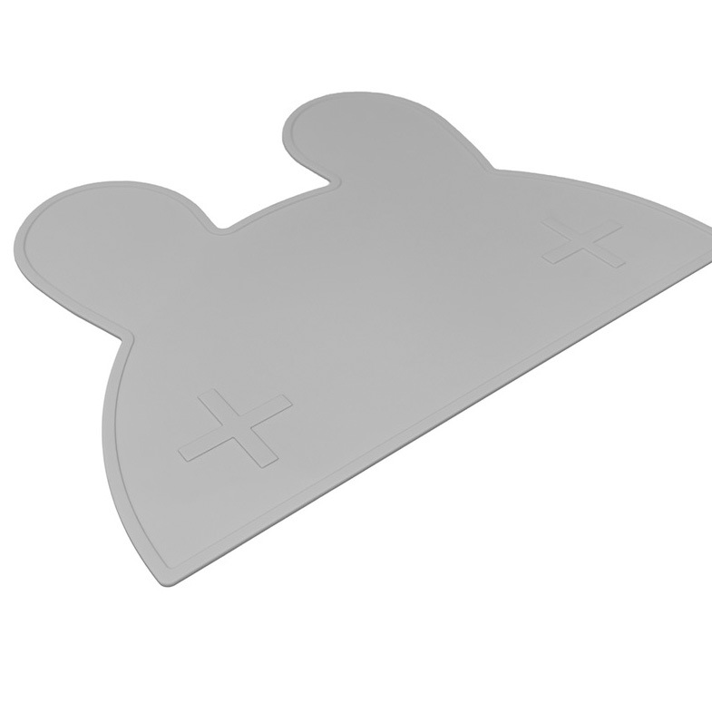 オーストラリアから We might be tiny シリコン製プレイスマット お食事マット Bunny Placie-Gray