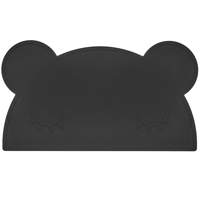 オーストラリアから　We might be tiny シリコン製プレイスマット お食事マット Bear Placie-Black