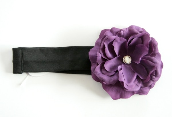 【-60％再下】Gigis ジジス お花の帽子が有名なジジス フラワーコットンヘアバンド Black_9（Purple Diva） 0-2歳/2-5歳