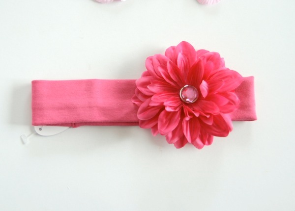 【-60％再下】Gigis ジジス お花の帽子が有名なジジス フラワーコットンヘアバンド Hot Pink_11（Sorbet Baby） 0-2歳/2-5歳