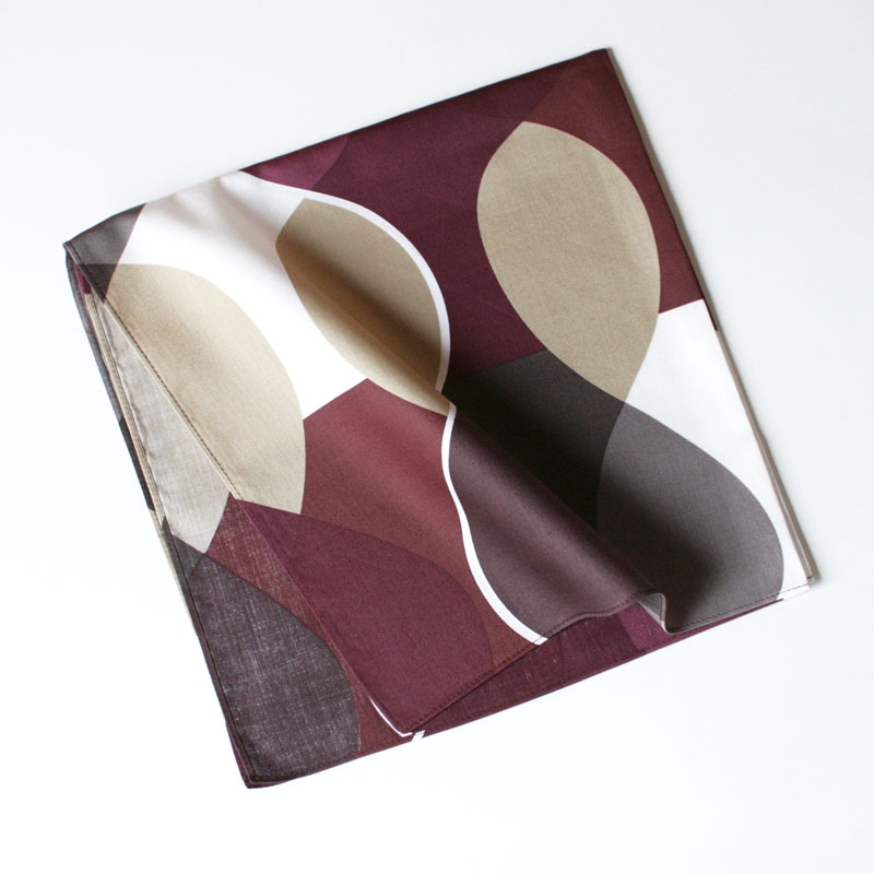 boras cotton ボラス ハンカチ（大判） MALAGA　マラガ パープル by Mona bjork モナ・ビヨルク