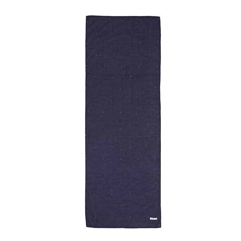 [60%OFF] Nellystella ネリーステラ 12AW Blake Scarf Star Embroidery  シルク混 スター刺繍 大判スカーフ 52×145cm