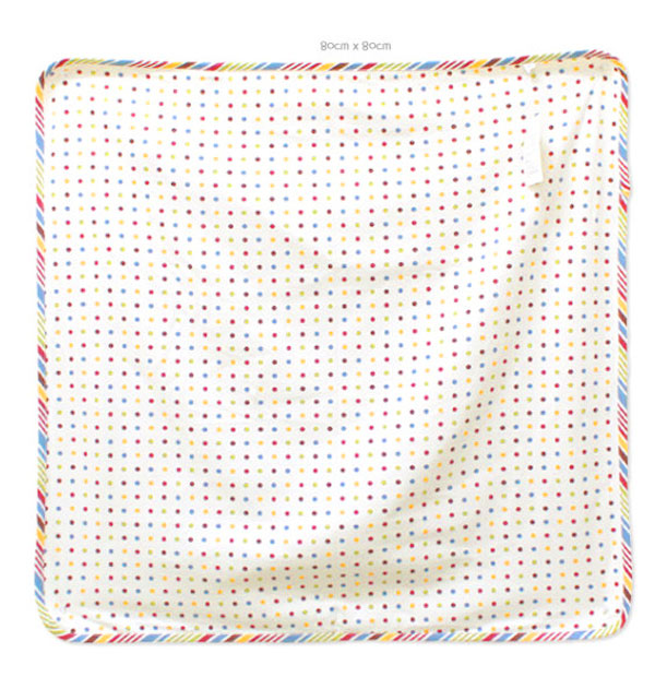 韓国子供服 WIDOGANIC オーガニックコットンプレイマット ブランケット／マルチドット　おくるみ