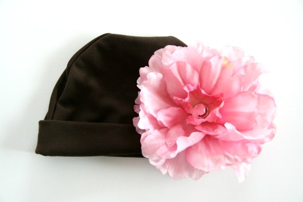 Gigis ジジス お花の帽子が有名なジジス フラワーコットンハット Brown_9(Wormth) 0-2歳/2-5歳