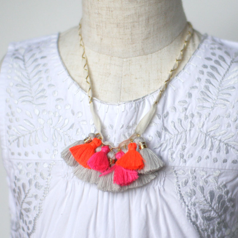Nellystella ネリーステラ Jessie Necklace  タッセルネックレス　マルチカラー