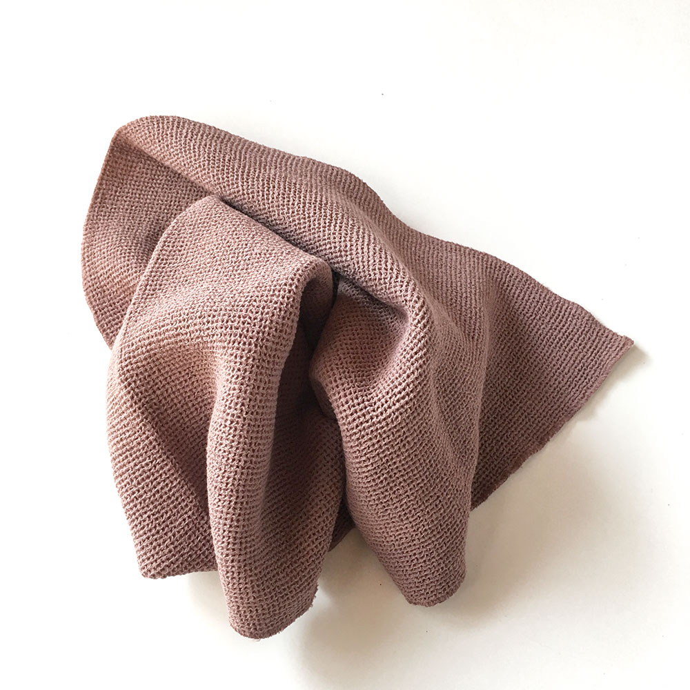 moumout' paris ムームーパリ オエコテックス ハニカム フェイスタオル towel in honeycomb taupe