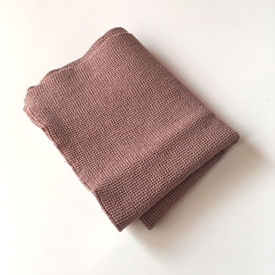 moumout' paris ムームーパリ オエコテックス ハニカム フェイスタオル towel in honeycomb taupe
