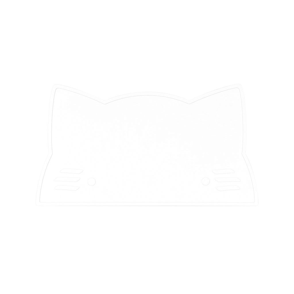 オーストラリアから We might be tiny シリコン製プレイスマット お食事マット Cat Placie-White