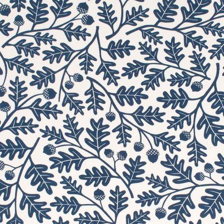 [50%OFF] From Brooklyn winter water factory Long Sleeve Romper - Oak Leaves Navy ロンパース 70/80