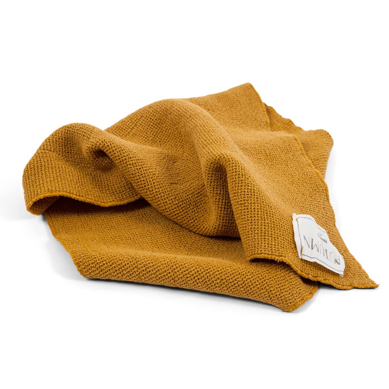 moumout' paris ムームーパリ　オエコテックス　ハニカム フェイスタオル towel in honeycomb Mustard