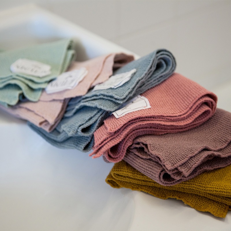 moumout' paris ムームーパリ　オエコテックス　ハニカム フェイスタオル towel in honeycomb Mustard